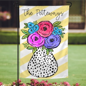 Spring Garden Flag, Floral Garden Flag, Summer Garden Flag, Porch Décor, Entry Flag, Yard Décor, Housewarming Gift, Garden Flag, House Flag