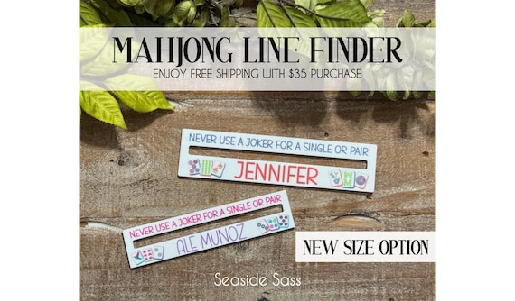 Mahjong Line Reader, Mahjong Accessories, Personalized Mahjong Gifts, Mahjong Line Finder, Mahjong Lover Gift, Mahjong Gift, NEW SIZE