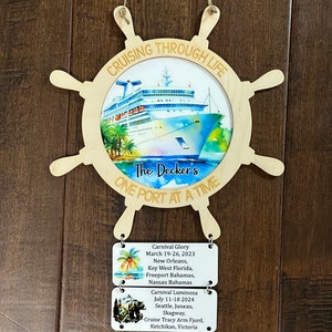 Cruise door decor, cruise door hanger, cruise sign, cruise ship door hanger, wooden cruise sign