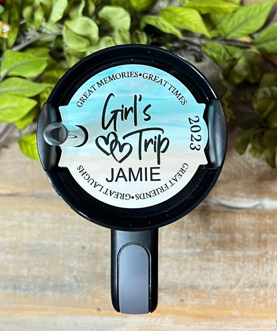 Stanley Cup H2.0 Girls Trip Name Tag, Name Tag for Stanley H2.0 Cup, Girls  Trip Cup Tag 
