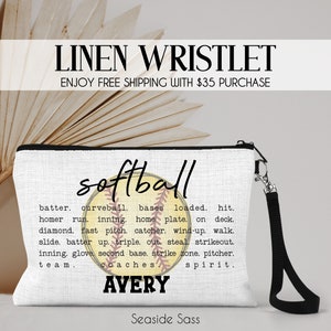 Softball Gifts, Gift For Senior Softball, Gift for Softball Player, Softball Team Gift, Softball Lover, Softball Gift, Softball Pouch