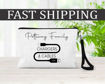 Bag for Chargers and Cables, Chargers and Cables Travel Bag, Technology Accessory Bag