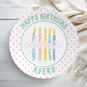 Personalized  Plate, Birthday Plate, Personalized Gift, Birthday Gift, Kid Birthday Dish, Kids Birthday Name Plate, Birthday Party Plate