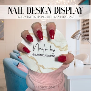 Nailfie Disc, Photo Nail Display, Nail Tech Gifts, Beauty Salon Sign, Social Media Nail Sign, Gift for Her, Nail Art Designs, Salon Decor