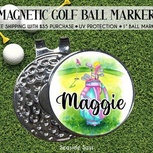 Golf Ball Marker, Girls Golf Weekend Gifts, Golf Gift, Personalized Ball Marker, Personalized Golf Gift, Golf Lover Gift, Golf Team Gifts