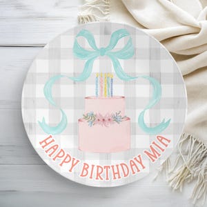 Personalized Plate, Personalized Cake Plate, Personalized Gift, Birthday Gift, Celebration Plate, Kids Birthday Plate, Birthday gift, Cake