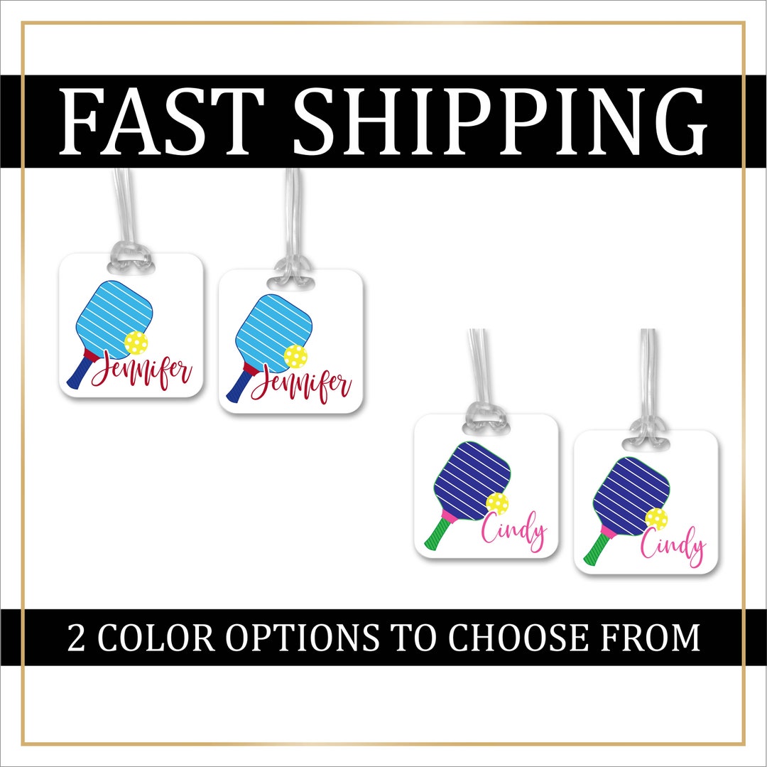 Personalized Pickleball, Personalized Pickleball Tag, Custom Pickleball Bag Tag, Pickleball Gift