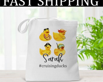 Cruise Tote Bag, Cruising Ducks Bag, Cruising Ducks, Bag for Cruise, Cruise Life, Cruise Gift, Tote Bag for Ducks, Cruise Duck Bag