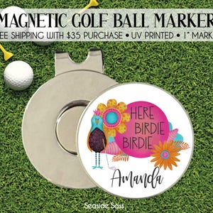 Golf Ball Marker, Girls Golf Weekend Gifts, Golf Gift, Personalized Golf Ball Marker, Personalized Golf Gift, Golf Lover Gift, Golfer Gift