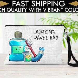 Personalized Travel Bag for Kids, Kids Dental Bag, Ortho Bag, Hygiene Bag for Kids, Kids Toothbrush Holder, Personalized Gifts, Travel Bag