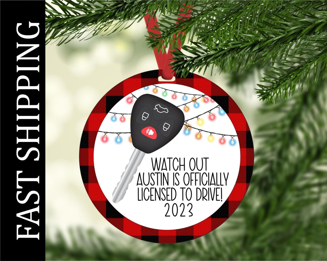Personalized New Driver Christmas Ornament New License Etsy