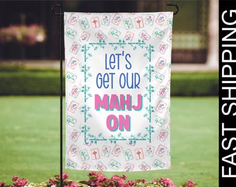 Mahjong Gifts, Mahjong Sign, Mahjong Welcome Flag, Mahjong Flag, Mahj, Mahjong Gifts, Mahjong Party Flag