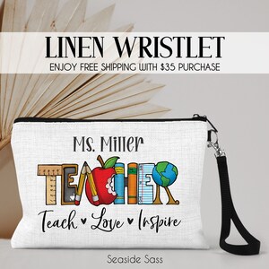 Personalized Teacher Bag, Teacher Gift Ideas, Teacher Appreciation Gift, Favorite Teacher Bag, End Of School Gift, Teacher Survival