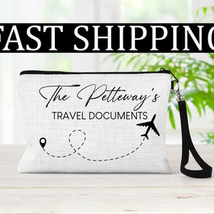 Personalized travel wallet, Personalized Travel Document holder, Personalized Passport Holder, Family passport holder