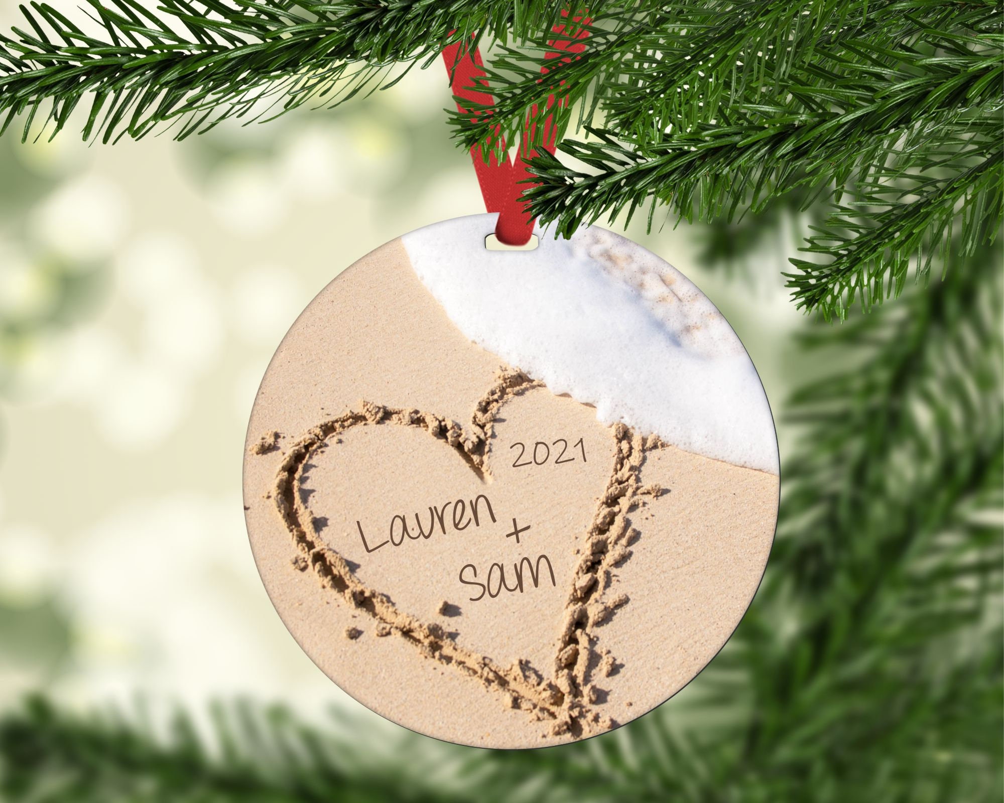 Just Married Ornament Wedding Ornament First Christmas Married