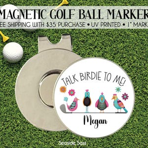 Golf Ball Marker, Girls Golf Weekend Gifts, Golf Gift, Personalized Golf Ball Marker, Personalized Golf Gift, Golf Lover Gift, Golfer Gift