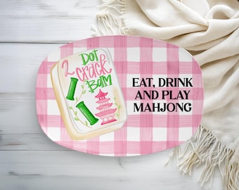 Mahjong Serving Platter, Mahjong Game Night Gift, Mahjong Gifts, Mahjong Dessert Platter, Mahjong Platter, Mahjong Accessories, Mahjong