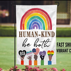 Be kind garden flag, LGBT garden flag, Yard sign, garden flag, yard flag, LGBT community flag