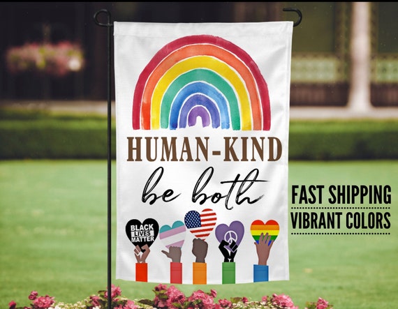 Be kind garden flag, LGBT garden flag, Yard sign, garden flag, yard flag, LGBT community flag