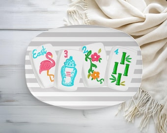 Mahjong Serving Platter, Mahjong Game Night Gift, Mahjong Gifts, Mahjong Dessert Platter, Mahjong Platter, Mahjong Accessories, Mahjong
