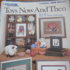 SALE!!** Toys Now And Then, Leisure Arts, Pattern Leaflet #496, 1987