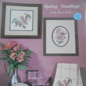 Spring Nestlings, Country Cross Stitch, Pattern Leaflet #33, 1985