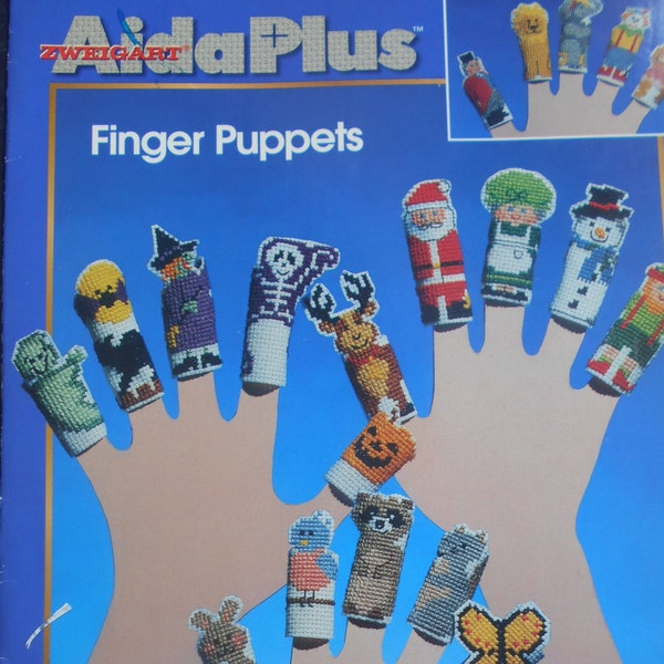 Finger Puppets, Zweigart, Pattern Leaflet #4750, 1990s