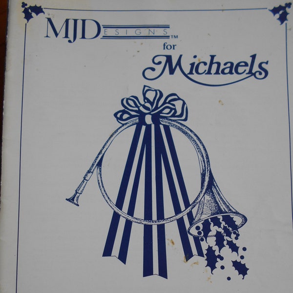 SALE!!** Make It Yourself Projects Christmas 1986, MJ Designs, Pattern Leaflet, 1986