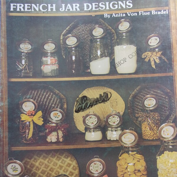 French Jar Designs, Anita Von Flue Bradel, Pattern Leaflet #1, 1981