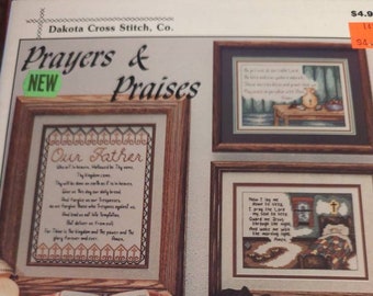 Prayers & Praises, Dakota Cross Stitch, Pattern Leaflet, 1992