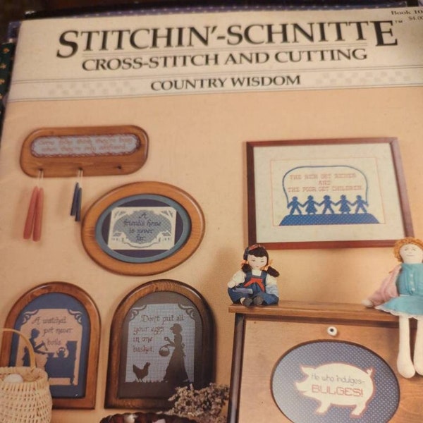 Stitchin Schnitte, Country Wisdom, Back Street, Pattern Leaflet #10, 1987