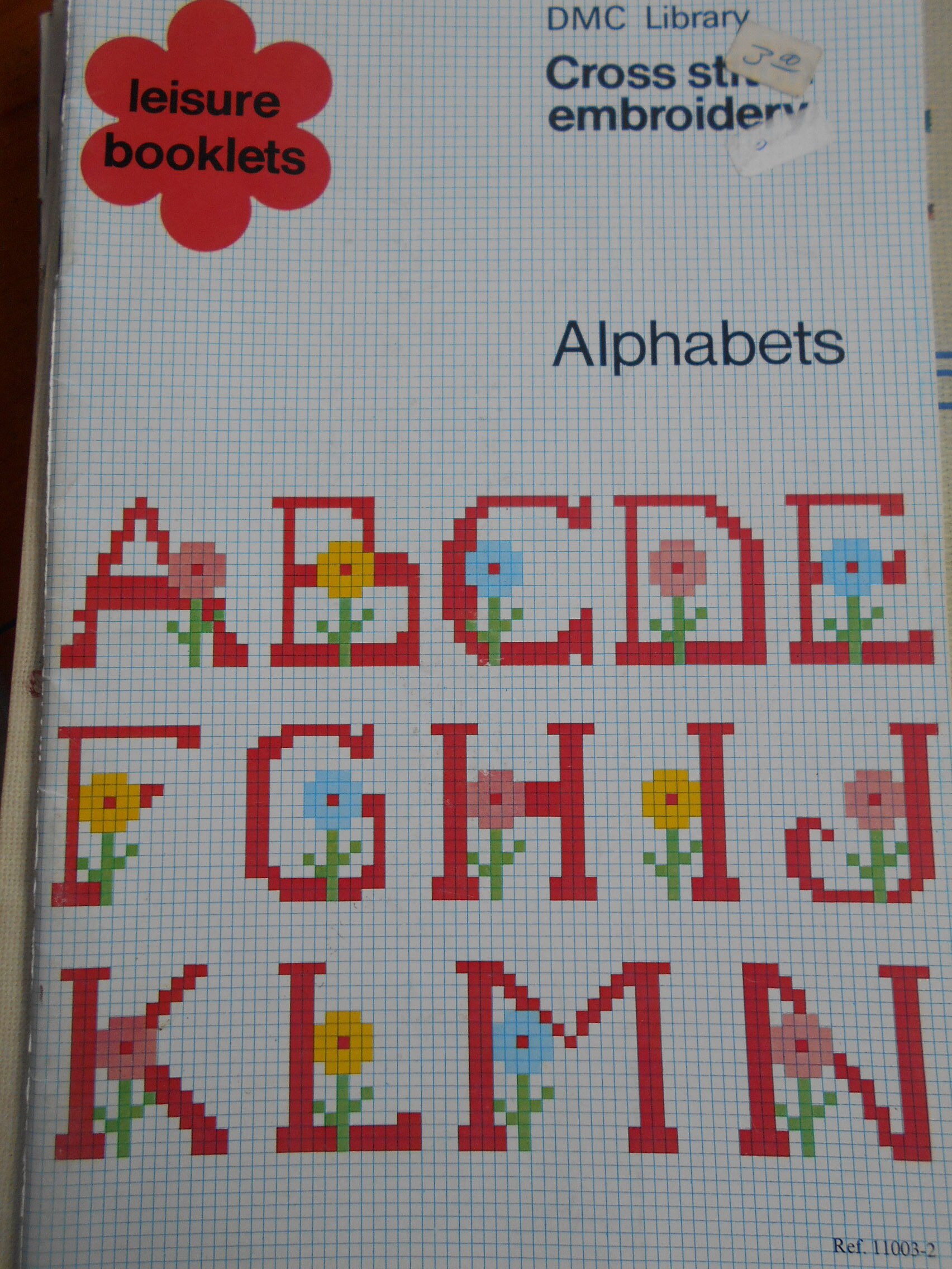 Alphabets, DMC Library, Pattern Leaflet 11003-2, 1982 - Etsy