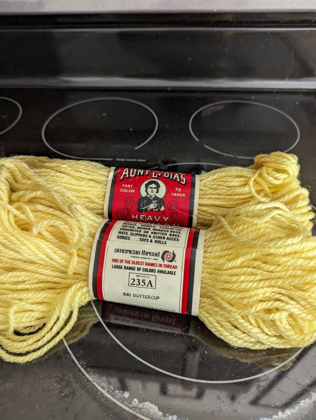 Aunt Lydia's Rug Yarn Buttercup Free Shipping Etsy