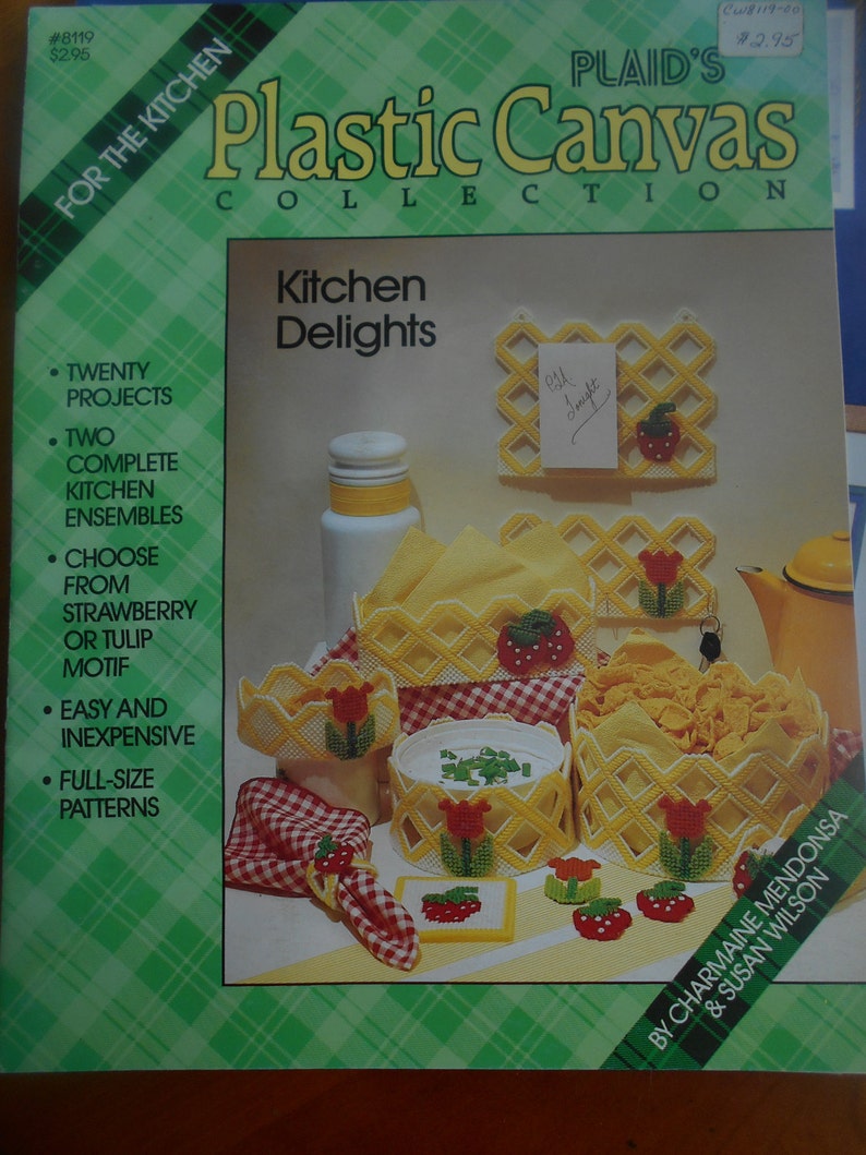 1986 Kitchen Delights Plaid Enterp Pattern Leaflet #8119
