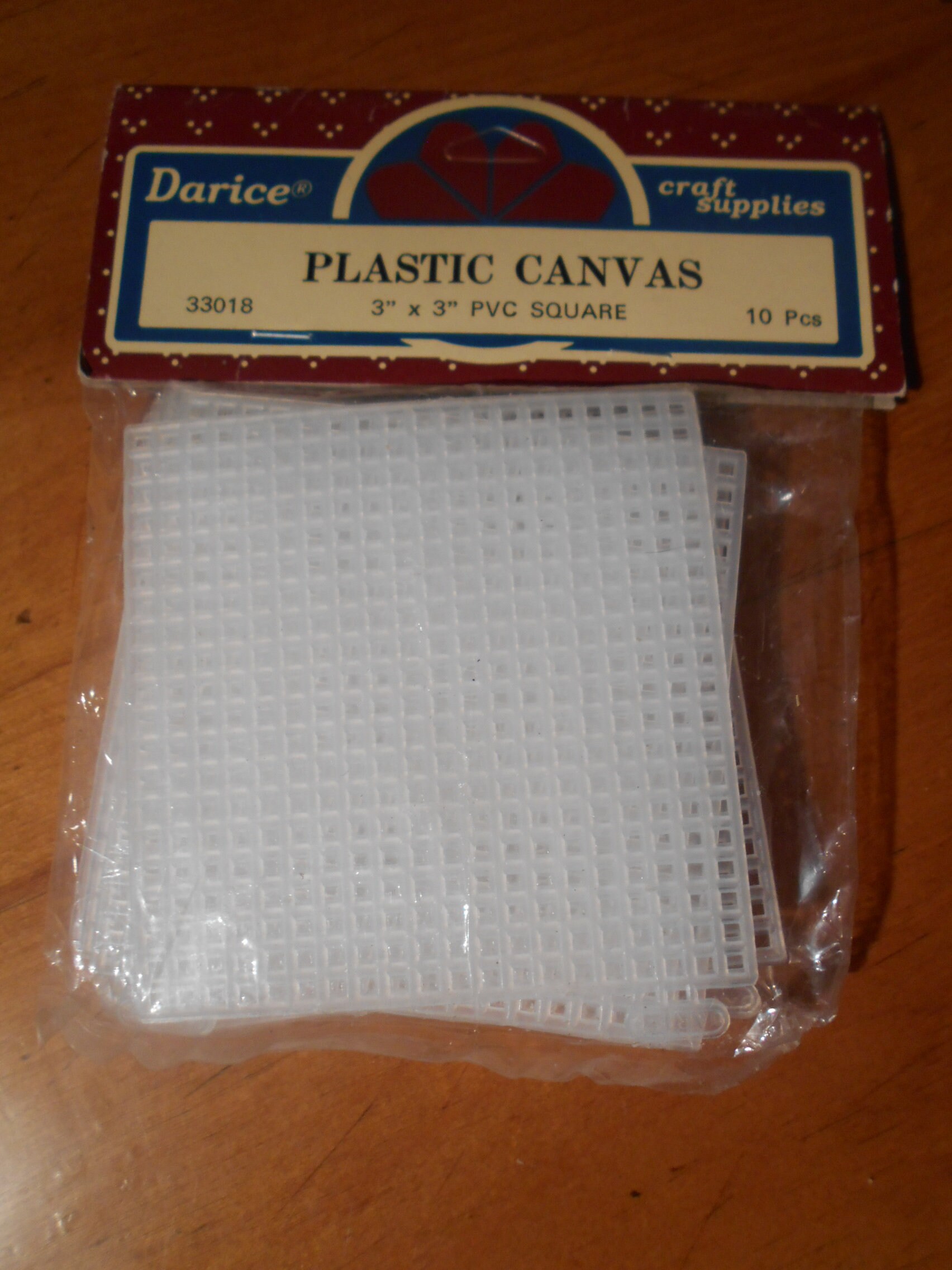 LOT Clear 7-Mesh Count DARICE Plastic Canvas 10.5x 13.5 + 3x3