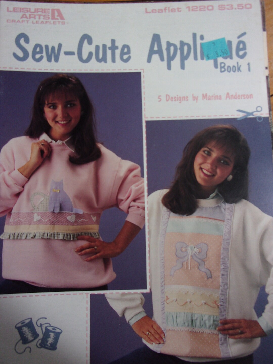 Sew Cute Applique Book 1 Leisure Arts Pattern Leaflet 1220 Etsy