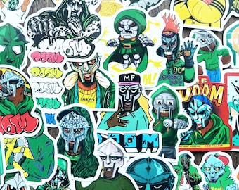 MF Doom Rap Hip-Hop Vinyl Stickers