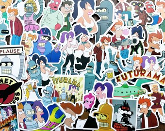 Futurama Inspired Vinyl Stickers
