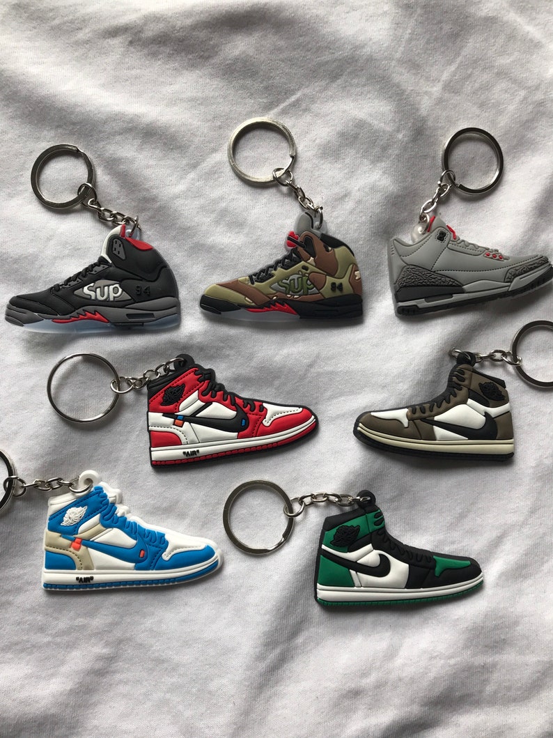 Nike Jordan Custom Keyrings / Keychains Etsy