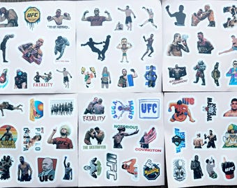 MMA Mixed Martial Arts Sticker Sheets