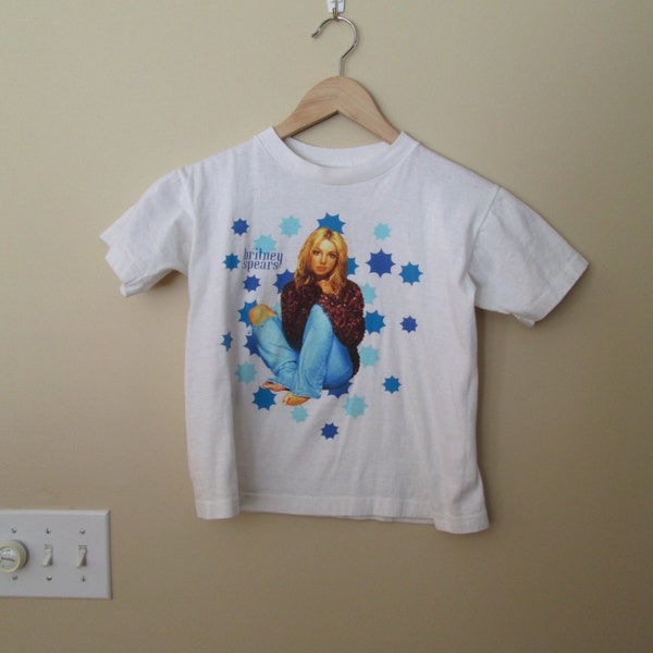 Britney Spears Concert T-shirt, Vintage 90s, Graphic Tee, Size XS, 1990s, cropped