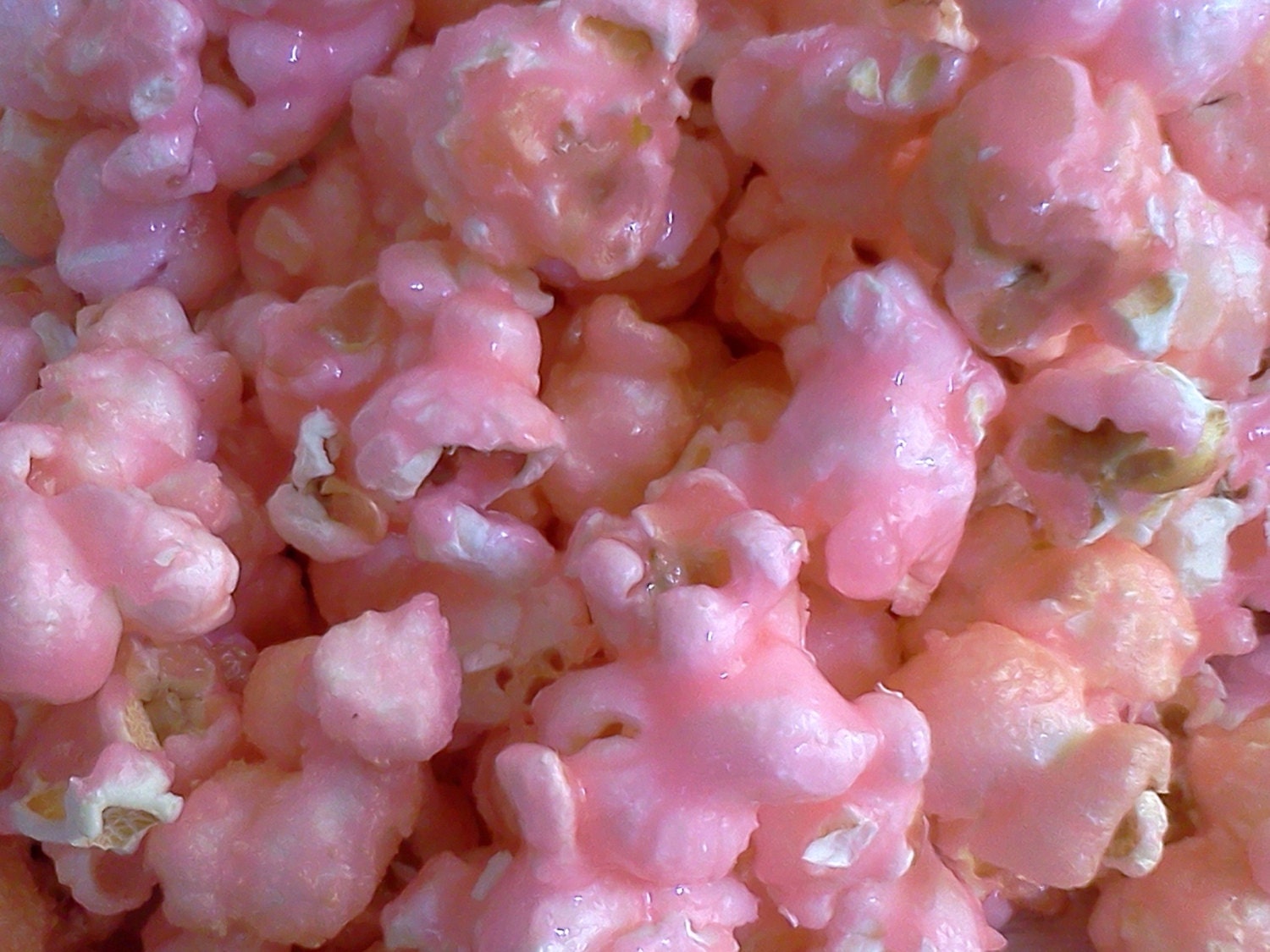 Pink Candy Coated Popcorn Fruit Flavored Popcorn Pink Etsy