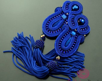 Peach Tassel Earrings main image 1