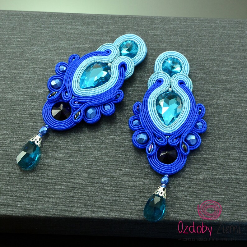 Earrings Brikka Cobalt - Elk Accessories