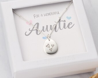 personalised auntie jewellery