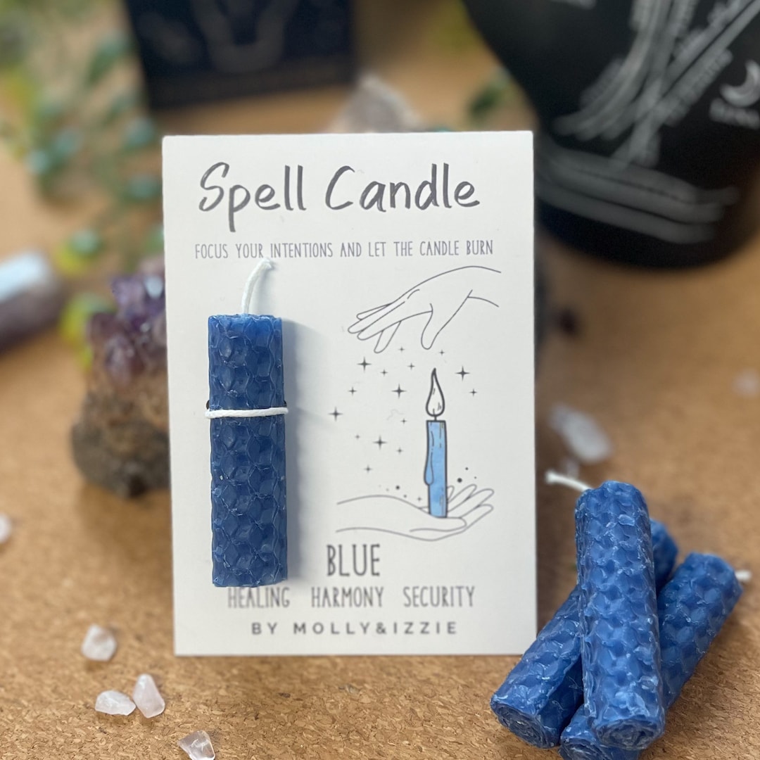 Blue Spell Candle Healing, Harmony & Security - Etsy