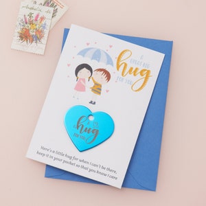 Personalised Little Hug Keepsake Card For Loved One