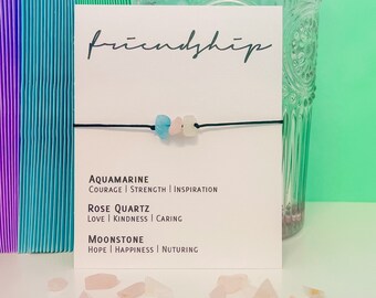 Adjustable Crystal Bracelet - Friendship