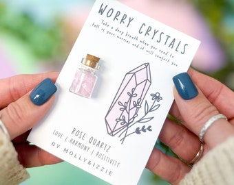 Rose Quartz Worry Crystals -| Token Gift | Keepsake | Worry Stones | Natural Crystal | Thoughtful Gift | Letterbox Gift