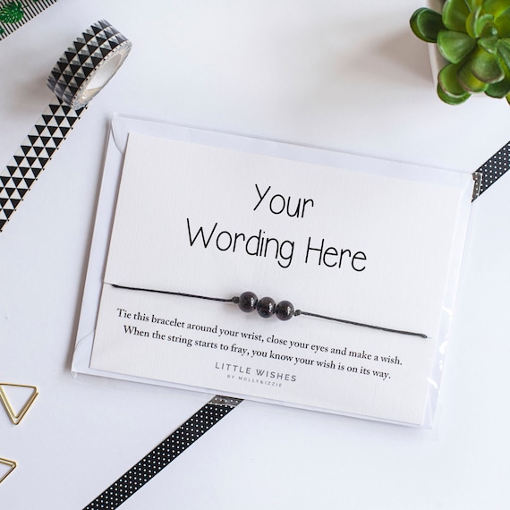Personalised wish bracelet deals